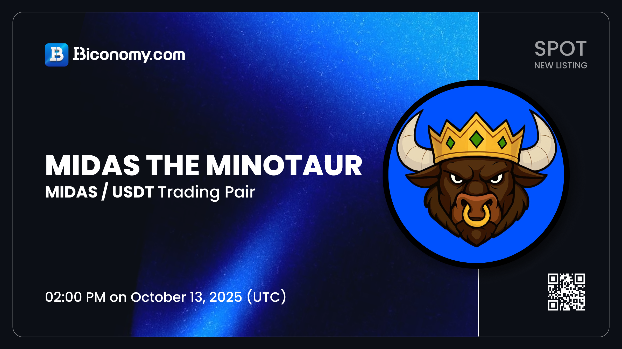 Biconomy.com New Listing Midas The Minotaur (MIDAS) for Spot Trading! –  Biconomy | Support Center
