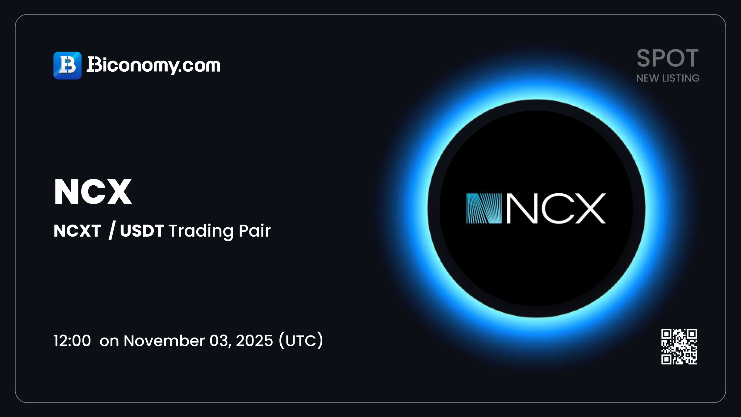 Biconomy.com New Listing NCX (NCXT) for Spot Trading! – Biconomy | Support  Center