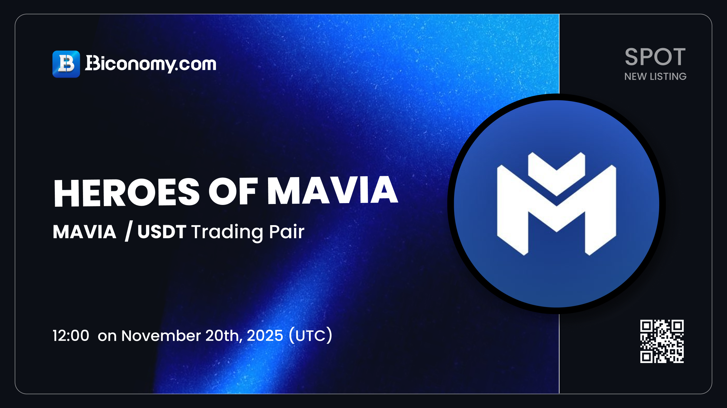 Biconomy.com New Listing Heroes of Mavia (MAVIA) for Spot Trading! –  Biconomy | Support Center