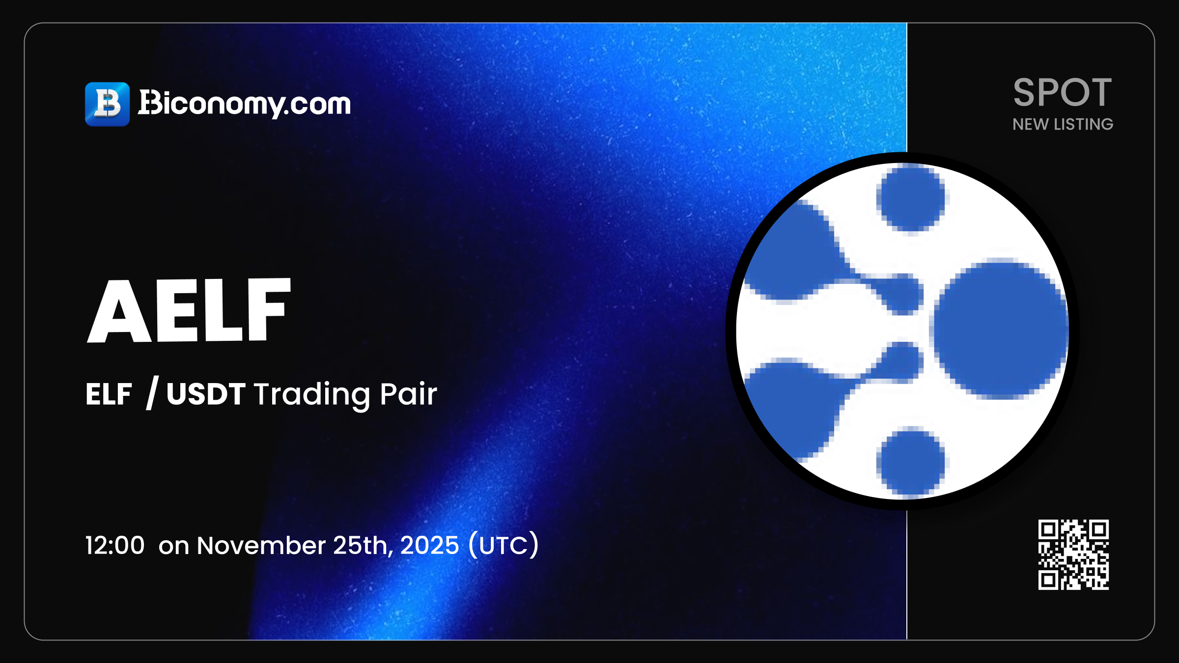 Biconomy.com New Listing aelf (ELF) for Spot Trading! – Biconomy | Support  Center